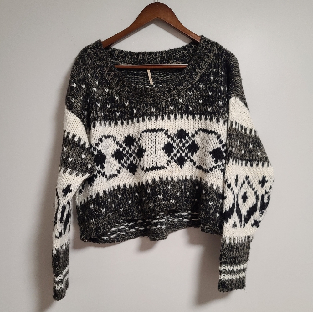 Free people cropped sweater